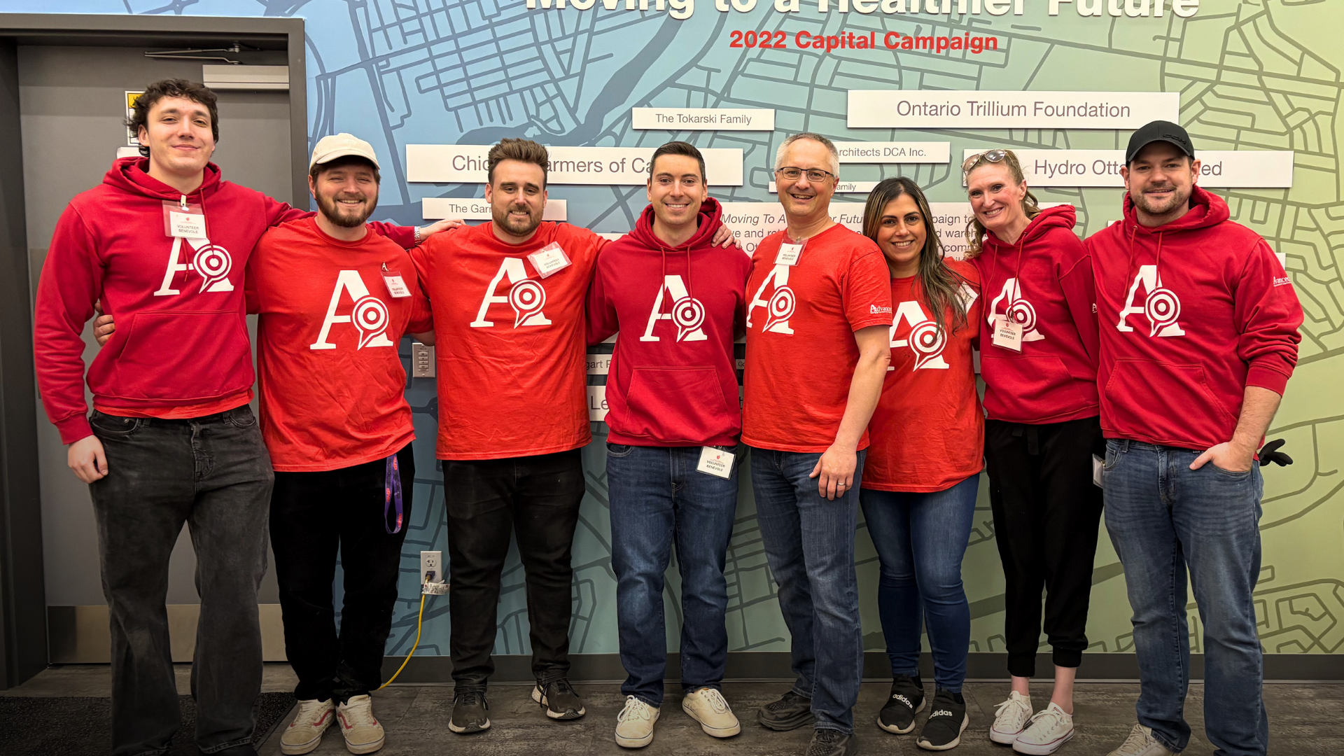 Advanced MIC team volunteering at the Ottawa Food Bank